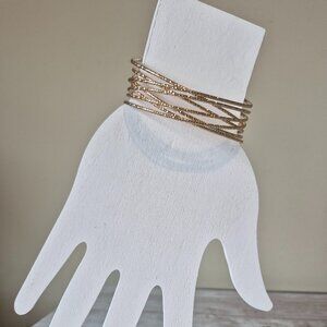 NIB Delicate Winged Gold Tone Cuff Bracelet